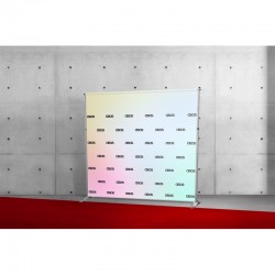 Mise en situation d'un Photocall Mur d'image.