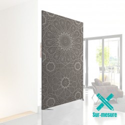 Cloison en tissu personnalisé, sur mesure et autoportante.