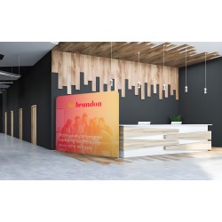 Cas d'utilisation d'un Mur tubulaire droit 244 cm.